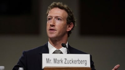 Meta's CEO Mark Zuckerberg testifies during the Senate Judiciary Committee hearing at the US Capitol, in Washington, US. (Reuters)