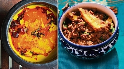This season, enjoy your aam tadka maar ke! (Mango dishes (L-R) by Reetu Uday Kugaji & Saher Khanzada) This season, enjoy your aam tadka maar ke! (Mango dishes (L-R) by Reetu Uday Kugaji & Saher Khanzada)