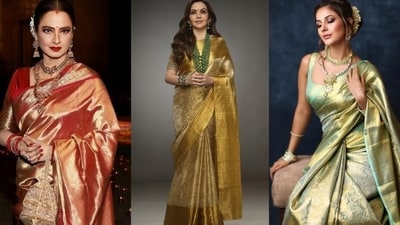 Art and ethnicity of Kanjivaram silk saree: From tradition to contemporary trend in Indian fashion (Photos from Twitter) Art and ethnicity of Kanjivaram silk saree: From tradition to contemporary trend in Indian fashion (Photos from Twitter)