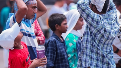 A severe heat wave is declared if the departure from normal temperature exceeds 6.4 notches. (PTI)