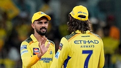 Chennai Super Kings' captain Ruturaj Gaikwad celebrates with MS Dhoni (PTI) Chennai Super Kings' captain Ruturaj Gaikwad celebrates with MS Dhoni (PTI)
