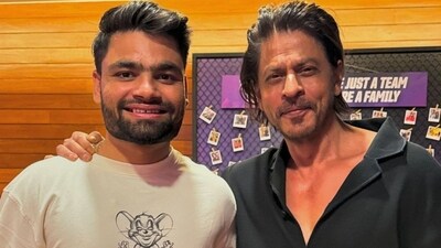 Shah Rukh Khan shares his wish to see Rinku Singh in India's T20 WC squad (Instagram/@rinkukumar12) Shah Rukh Khan shares his wish to see Rinku Singh in India's T20 WC squad (Instagram/@rinkukumar12)