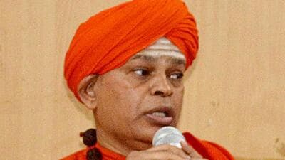 Supreme Court’s order on April 23 cancels the conditional bail granted to Shivamurthy Sharana by the high court (ANI) Supreme Court’s order on April 23 cancels the conditional bail granted to Shivamurthy Sharana by the high court (ANI)