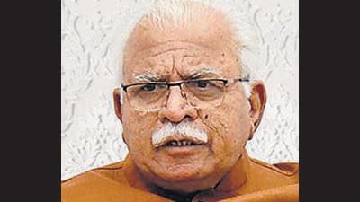 The party has named Devender Kadyan, state vice-president, as its nominee against former chief minister Manohar Lal Khattar in Karnal and Congress’ state youth president Divyanshu Budhiraja. (HT File)