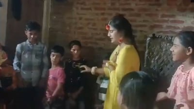 The image shows Rimsha moments before she collapsed. (Screengrab) The image shows Rimsha moments before she collapsed. (Screengrab)