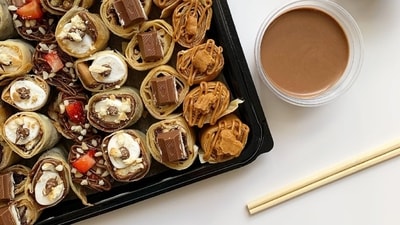 A crepe sushi platter to make anyone drool (Instagram) A crepe sushi platter to make anyone drool (Instagram)
