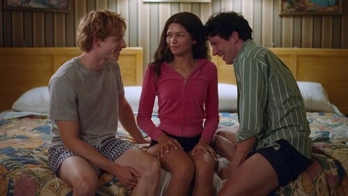 Challengers review: Zendaya calls herself a 'homewrecker' in a scene with Mike Faist and Josh O'Connor. Challengers review: Zendaya calls herself a 'homewrecker' in a scene with Mike Faist and Josh O'Connor.