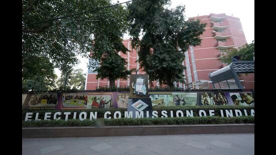BJP delegation, led by IT minister Ashwini Vaishnaw, approached the Election Commission on Monday. (PTI)
