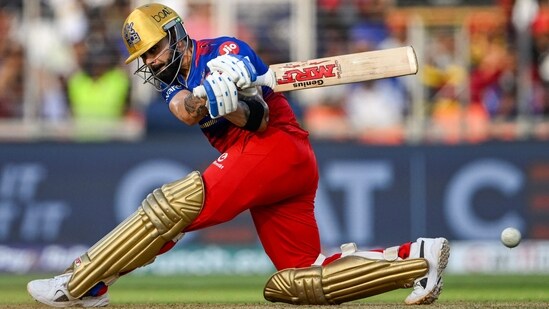 Virat Kohli has scored 500 runs in 10 matches in IPL 2024 thus far. (AFP)