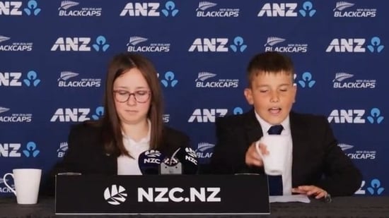 Two kids announce New Zealand's T20 World Cup squad