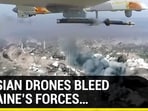 Russian drones attack Ukrainian positions Russian drones attack Ukrainian positions