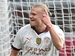 Manchester City forward Erling Haaland has just been featured in the Clash of Kings video game as a playable character. Manchester City forward Erling Haaland has just been featured in the Clash of Kings video game as a playable character.
