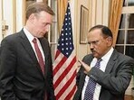 US NSA Jake Sullivan with Indian NSA Ajit Doval