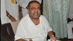 Former Vaishali MP Rama Kishore Singh addresses the press after quitting RJD. (Santosh Kumar/HT)
