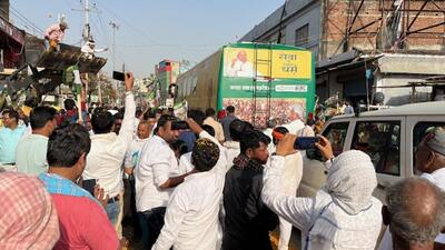 A road show in Madhepura by CM Nitish Kumar. (HT photo)