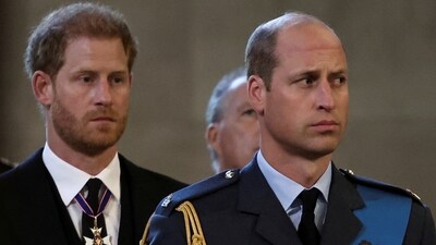 Prince Harry Memoir Spare Leaked: Britain's William, Prince of Wales, and Prince Harry are seen. (Reuters)