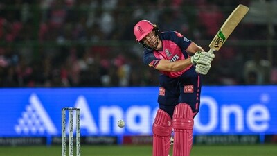 England's Jos Buttler plays a shot during the Indian Premier League (IPL) Twenty20 cricket match between Rajasthan Royals and Mumbai Indians (AFP) England's Jos Buttler plays a shot during the Indian Premier League (IPL) Twenty20 cricket match between Rajasthan Royals and Mumbai Indians (AFP)
