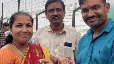 Congress candidate Geniben Thakor. Congress candidate Geniben Thakor.