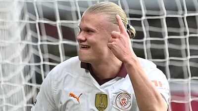 Manchester City forward Erling Haaland has just been featured in the Clash of Kings video game as a playable character. (AFP) Manchester City forward Erling Haaland has just been featured in the Clash of Kings video game as a playable character. (AFP)