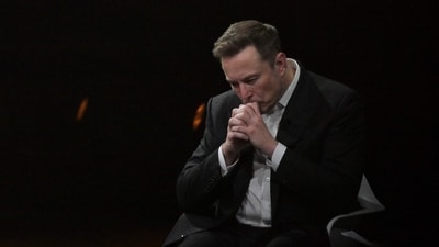 SpaceX, Twitter and electric car maker Tesla CEO Elon Musk reacts as he visits the Vivatech technology startups and innovation fair at the Porte de Versailles exhibition center in Paris. (AFP) SpaceX, Twitter and electric car maker Tesla CEO Elon Musk reacts as he visits the Vivatech technology startups and innovation fair at the Porte de Versailles exhibition center in Paris. (AFP)
