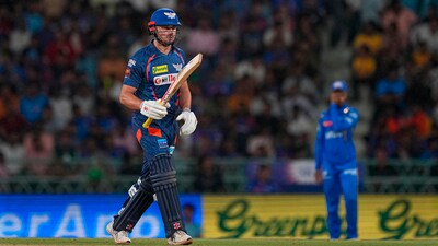 Lucknow Super Giants chased down the modest 145-run target in 19.2 overs thanks to Marcus Stoinis (62 off 45). The Aussie star smashed 7 fours and 2 sixes during his knock. (PTI) Lucknow Super Giants chased down the modest 145-run target in 19.2 overs thanks to Marcus Stoinis (62 off 45). The Aussie star smashed 7 fours and 2 sixes during his knock. (PTI)