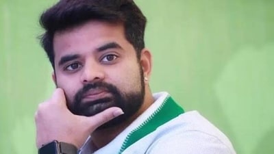 Prajwal Revanna, grandson of former PM and Janata Dal (Secular) president H D Deve Gowda, finds himself embroiled in a sex tapes scandal. (File Photo) Prajwal Revanna, grandson of former PM and Janata Dal (Secular) president H D Deve Gowda, finds himself embroiled in a sex tapes scandal. (File Photo)