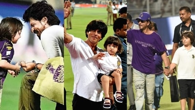 AbRam Khan and Shah Rukh Khan winning hearts at IPL since 2015 AbRam Khan and Shah Rukh Khan winning hearts at IPL since 2015