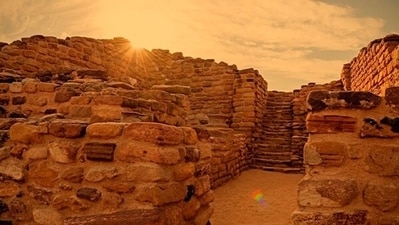 Dholavira: Located in the Kutch district, Dholavira is an ancient Harappan archaeological site that offers a glimpse into the Indus Valley Civilization. Explore the well-preserved ruins, intricate water management systems, and unique architecture of this UNESCO World Heritage Site. (File Photo) Dholavira: Located in the Kutch district, Dholavira is an ancient Harappan archaeological site that offers a glimpse into the Indus Valley Civilization. Explore the well-preserved ruins, intricate water management systems, and unique architecture of this UNESCO World Heritage Site. (File Photo)