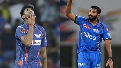 Mayank Yadav (L) faced an injury scare again during his comeback match against Mumbai Indians in IPL 2024