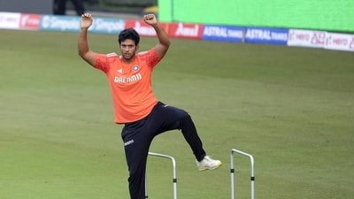 Shivam Dube's incredible success with the bat in recent years for CSK and with the Indian team seems to have helped him pip Rinku Singh as a finisher. (PTI) Shivam Dube's incredible success with the bat in recent years for CSK and with the Indian team seems to have helped him pip Rinku Singh as a finisher. (PTI)