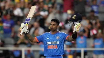 Suryakumar Yadav hasn't been at his best in the IPL since recovering from an injury but he was always going to be a shoo-in. Suryakumar boasts a strike rate of 171.55 in 60 T20Is with a record-equalling four centuries. (AP) Suryakumar Yadav hasn't been at his best in the IPL since recovering from an injury but he was always going to be a shoo-in. Suryakumar boasts a strike rate of 171.55 in 60 T20Is with a record-equalling four centuries. (AP)