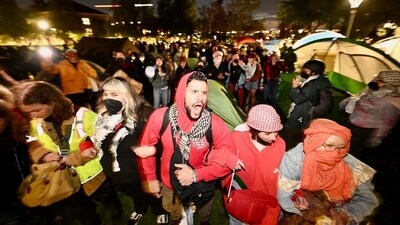 A scene from Monday's student protests and encampments at the University of Utah. (Instagram - @mechadeuofu) A scene from Monday's student protests and encampments at the University of Utah. (Instagram - @mechadeuofu)