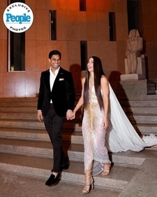 Newlyweds Erika Hammond and Ankur Jain. (Instagram/@people) Newlyweds Erika Hammond and Ankur Jain. (Instagram/@people)