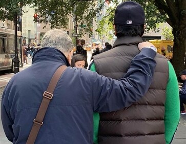 Rishi and Ranbir on the streets of New York Rishi and Ranbir on the streets of New York