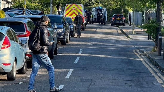 The police and other emergency services are still present in Hainault, East London, where they were alerted just before 7 am local time regarding a vehicle that had crashed into a house in the Thurlow Gardens area.(AP)