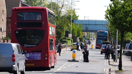 UK Home Secretary James Cleverly said on X that he was being updated “regularly” on the incident.(AP)