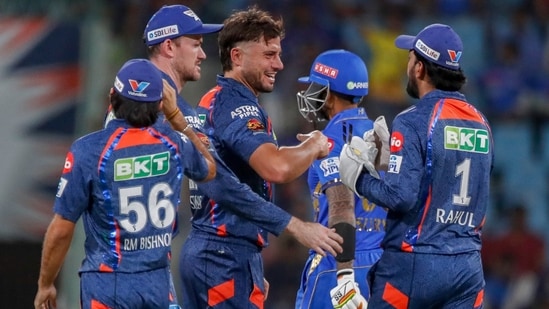 For LSG, Mohsin Khan bagged two wickets, while Marcus Stoinis, Naveen-ul-Haq, Mayank Yadav, and Ravi Bishnoi scalped one each.&nbsp;(AP)