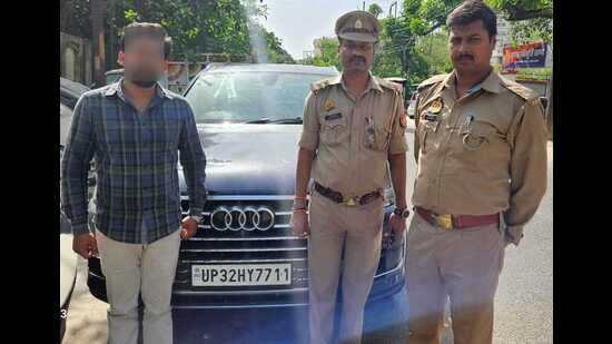 Police held the accused Srivastava, a resident of Lucknow’s Para area (HT Photo)