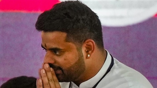 The JD(S) on Tuesday said former PM HD Deve Gowda's grandson Prajwal Revanna has been suspended from the party amid allegations over sexual abuse. (PTI)