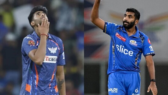 Mayank Yadav (L) faced an injury scare again during his comeback match against Mumbai Indians in IPL 2024