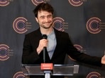 NEW YORK, NEW YORK - APRIL 23: Daniel Radcliffe speaks during the 73rd Annual Outer Critics Circle Awards Nominations at Museum of Broadway on April 23, 2024 in New York City.   Dimitrios Kambouris/Getty Images/AFP (Photo by Dimitrios Kambouris / GETTY IMAGES NORTH AMERICA / Getty Images via AFP)