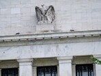 The exterior of the Marriner S. Eccles Federal Reserve Board Building is seen in Washington, DC.