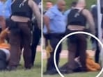 Professor Steve Tamari ‘body slammed and crushed’ by cops during anti-Israel protest at Wash U (psl_st.louis/Instagram)