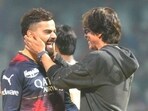 Shah Rukh Khan with Virat Kohli at a recent IPL match in Kolkata's Eden Gardens. (File Photo) Shah Rukh Khan with Virat Kohli at a recent IPL match in Kolkata's Eden Gardens. (File Photo)