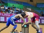 There are around 200 wrestlers and six coaches at the Chhatrasal Stadium