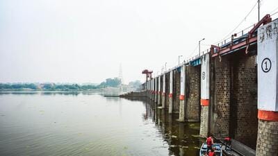 A reservoir and treatment plant of the Delhi Jal Board in Wazirabad. (ANI) A reservoir and treatment plant of the Delhi Jal Board in Wazirabad. (ANI)