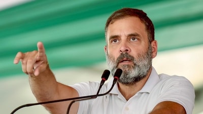 Congress leader Rahul Gandhi addresses a public meeting. (ANI file photo) Congress leader Rahul Gandhi addresses a public meeting. (ANI file photo)