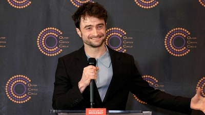 NEW YORK, NEW YORK - APRIL 23: Daniel Radcliffe speaks during the 73rd Annual Outer Critics Circle Awards Nominations at Museum of Broadway on April 23, 2024 in New York City. Dimitrios Kambouris/Getty Images/AFP (Photo by Dimitrios Kambouris / GETTY IMAGES NORTH AMERICA / Getty Images via AFP) (Getty Images via AFP) NEW YORK, NEW YORK - APRIL 23: Daniel Radcliffe speaks during the 73rd Annual Outer Critics Circle Awards Nominations at Museum of Broadway on April 23, 2024 in New York City. Dimitrios Kambouris/Getty Images/AFP (Photo by Dimitrios Kambouris / GETTY IMAGES NORTH AMERICA / Getty Images via AFP) (Getty Images via AFP)