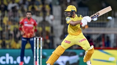 Chennai Super Kings' captain Ruturaj Gaikwad plays a shot during the Indian Premier League (IPL) Twenty20 cricket match (AFP) Chennai Super Kings' captain Ruturaj Gaikwad plays a shot during the Indian Premier League (IPL) Twenty20 cricket match (AFP)