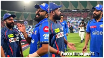 Rohit mocked Mishra by saying that the latter made his debut for the team when the other players were under their ‘nappies' (LSG) Rohit mocked Mishra by saying that the latter made his debut for the team when the other players were under their ‘nappies' (LSG)